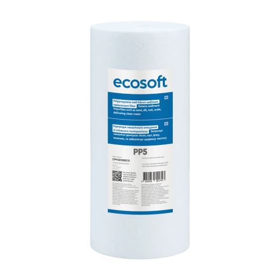 Картридж зі спіненого поліпропілену Ecosoft 4,5″x10″ 5 мкм (CPV45105ECO) - ЗІКО - ЗІКО